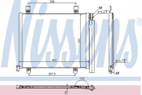 Радіатор кондиціонера First Fit NISSENS 940254 (фото 1)