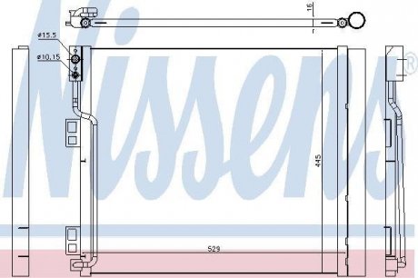 Конденсер кондиционера NISSENS 940386