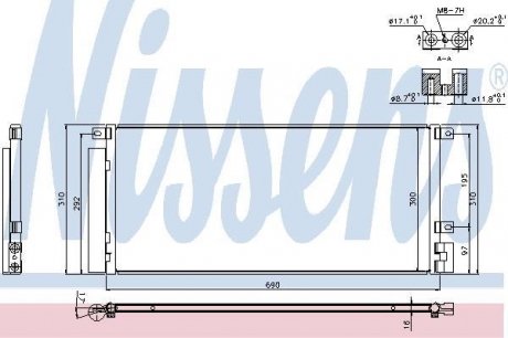 Конденсер кондиционера NISSENS 940388