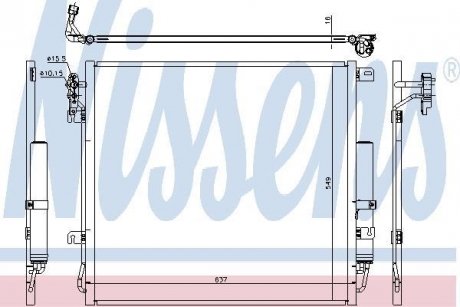 Радиатор кондиціонера First Fit NISSENS 940485