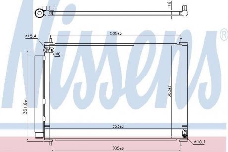 Конденсер кондиционера NISSENS 940537