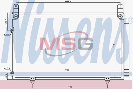 Радіатор кондиціонера NISSENS 940566