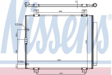 Радiатор кондицiонера NISSENS 940625