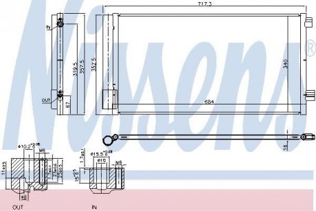 Радиатор кондиціонера NISSENS 940678