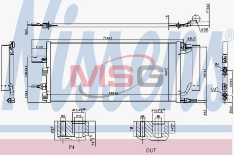 Конденсатор кондиціонера BMW X1 F48 (15-) NISSENS 940759