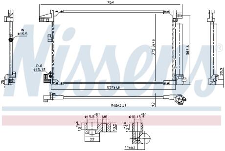 Радіатор кондиціонера NISSENS 940976