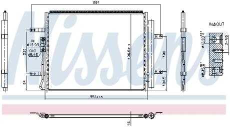 HYUNDAI Радіатор кондиціонера (кондесатор) KONA 1.6 19- NISSENS 940985