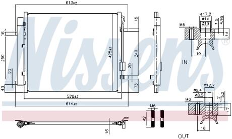 Радіатор кондіционера NISSENS 941028