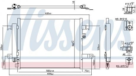 Радиатор кондиціонера First Fit NISSENS 941044 (фото 1)