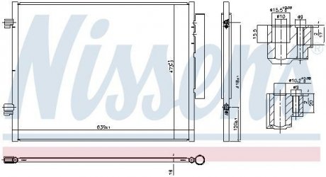 Радіатор кондиціонера First Fit NISSENS 941066