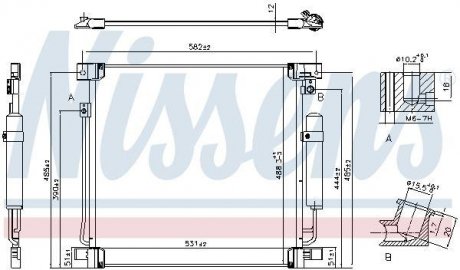 Радиатор кондиціонера First Fit NISSENS 941078