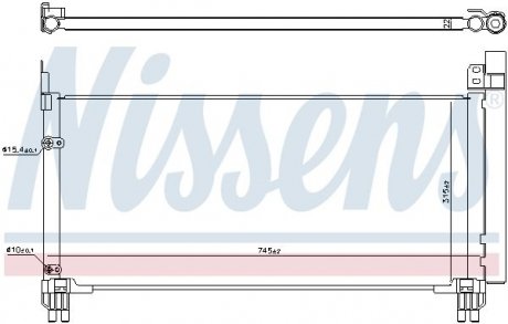 Радиатор кондиціонера NISSENS 941166