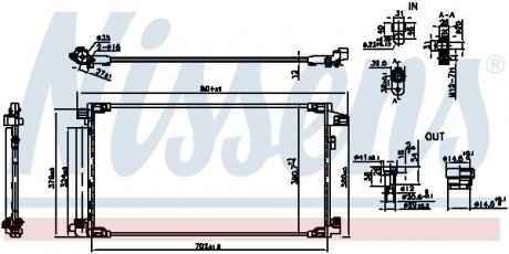 Радиатор кондиціонера First Fit NISSENS 941190