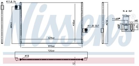 Радіатор кондиціонера NISSENS 941324