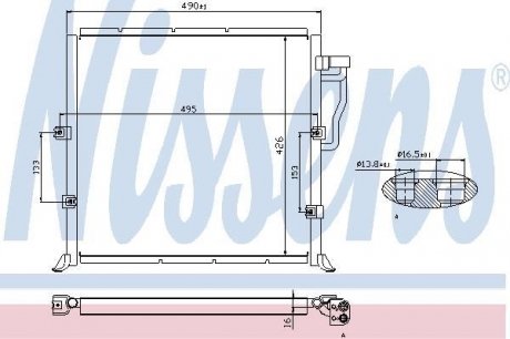 Радиатор кондиционера NISSENS 94157 (фото 1)