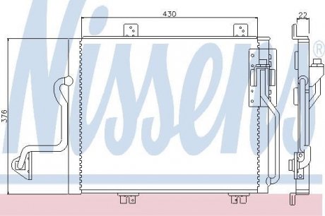 Конденсер кондиционера NISSENS 94240