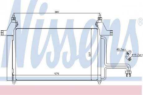 Конденсер кондиціонера NISSENS 94610