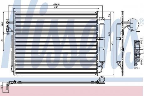 Радиатор кондиціонера First Fit NISSENS 94962