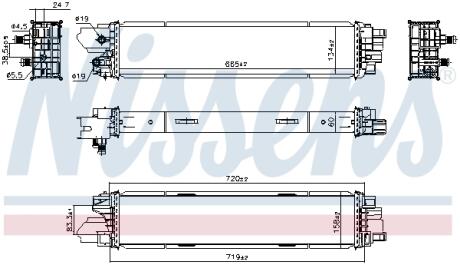 Радіатор інтеркулера NISSENS 961272