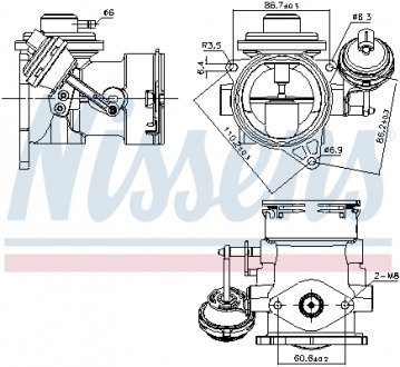 Клапан рециркуляции ВГ (EGR) NISSENS 98297