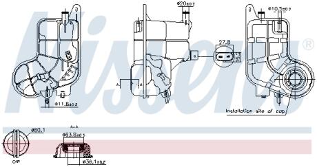 Бачок компенсирующий NISSENS 996288