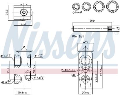 Клапан расширительного кондиционера NISSENS 999445