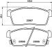 Колодки гальмівні дискові передні Chevrolet Cruze 1.3, 1.5 (00-08) Nisshinbo NP1023 (фото 1)