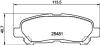 Колодки тормозные дисковые задние Toyota Highlander 2.7, 3.5 (09-) Nisshinbo NP1122 (фото 1)