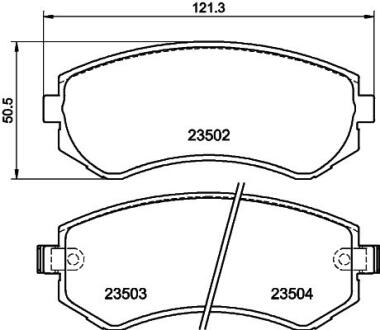 Колодки тормозные дисковые передние Nissan Almera 1.4, 1.6, 2.0 (95-00), Patrol 4.2 4.8 (00-) Nisshinbo NP2015