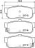Колодки тормозные дисковые задние Nissan Almera II 1.5, 2.0 (00-) Nisshinbo NP2022 (фото 1)