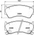 Колодки тормозные дисковые передние Nissan Almera 1.4, 1.6, 2.0 (95-00) Nisshinbo NP2043 (фото 1)