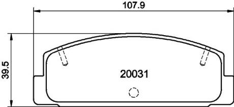 Колодки гальмівні дискові задні Mazda 6 1.8, 2.0, 2.2 (07-) Nisshinbo NP5004