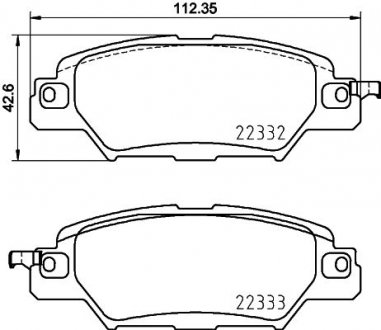 Колодки тормозные дисковые Mazda CX-5 (11-) Nisshinbo NP5051