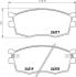 Колодки тормозные дисковые передние Hyundai Accent/Kia Rio 1.4, 1.6 (05-10) Nisshinbo NP6008 (фото 1)