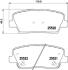 Колодки гальмівні дискові задні Hyundai Santa Fe/Kia Sportage 2.0, 2.2, 2.4 (09-) Nisshinbo NP6083 (фото 1)