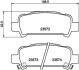Колодки тормозные дисковые задние Subaru Legacy, Outback 2.0, 3.0 (03-) Nisshinbo NP7003 (фото 1)