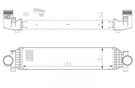Радіатор інтеркулера NRF 309068
