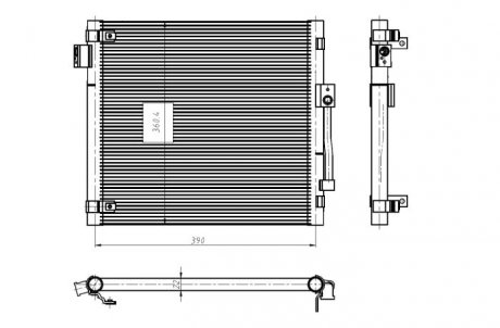 Радіатор кондиціонера EASY FIT NRF 350447