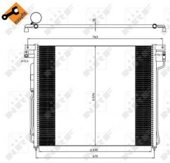 Радиатор кондиционера NRF 35582