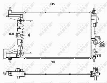 Радиатор NRF 53122