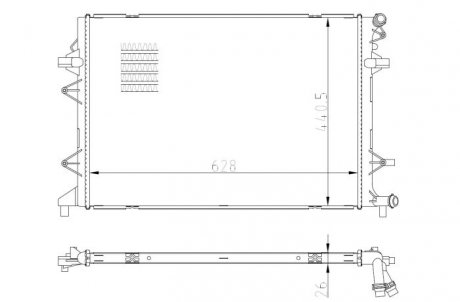 Радиатор NRF 550089