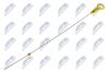 Щуп рівня мастила 550mm Dacia Duster, Logan, Sandero Nissan Micra III, Note, Qashqai I, Tiida Renault Clio II, Kangoo, Thalia 1.5D/1.6 09.98- Nty BOLRE011 (фото 1)