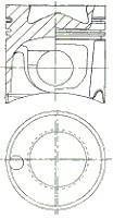 Поршень (OM441/OM442) NURAL 87-179300-65