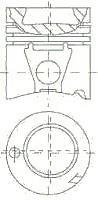 Поршень (OM44.A) NURAL 87-179300-90