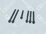 Комплект болтів ГБЦ SET MAN D25../D28.. TORX 1шт, M15x2x109 3шт, M15x2x144, 2шт, M15 x 2 x 168 Oe germany 020121286609 (фото 1)
