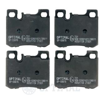 Гальмівні колодки дискові Optimal BP09876