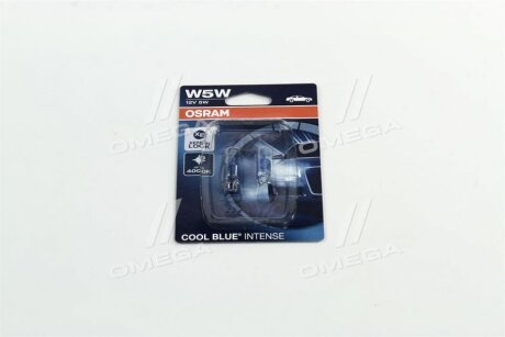 Лампа вспомогат. освещения W5W 12V 5W W2.1x9.5d Cool Blue Intense (2 шт) blister OSRAM 2825HCBI02B (фото 1)