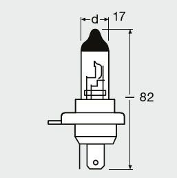 Лампа накаливания 35/35W 12V PX43T OSRAM 4050300439969