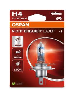 Автолампа H4 12V 60/55W P43t NEW OSRAM 64193NL1BL
