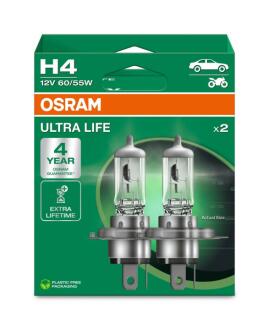 Автолампа H4 12V 60/55W P43T к/т 2 шт OSRAM 64193ULT2HB